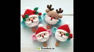 Christmas Hair Clip Crochet Ideas | Handmade Holiday Accessories