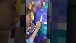 #acrylic #pixelart #painting
