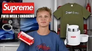 Supreme Week 1 FW18 Unboxing! Thermos-Keychain-Liquid