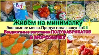 Экономное меню.Бюджетные рецепты. Прожить на минималку.Что мы покупаем и что едим?✨ Закупка.Влог.💥