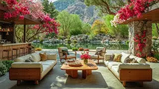 Quiet Morning Jazz Coffee in the Forest by the Lake 🌿 Spring Jazz with Natural Ambience for Relax