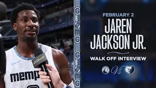 Jaren Jackson Jr. Walk off Interview | Grizzlies vs.Timberwolves