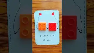 Lego card for your favorite one #lovergift #valentinesgift #birthdaycardideas