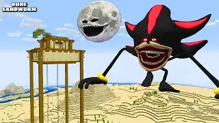 SURVIVING FROM SCARY MOON 😱 AND SHIN SONIC in Minecraft | Lunar Moon | Shin Sonic |