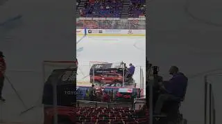 Zamboni ice cleaning! #hockey #zamboni