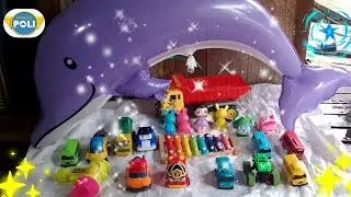 HUNTING ROBOCAR POLI, ROY, AMBER, HELLY, MARK, BUCKY,TAYO, MAINAN 