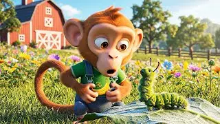 Monkey Funny | Learning Farm Life With Monkey Family