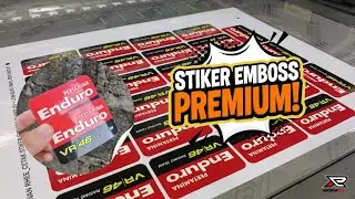 Stiker Emboss Vinyl Solusi Cetak Merch Premium di RONIta