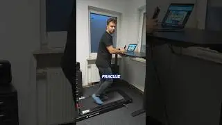 You can walk on this treadmill while working