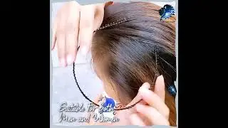Black Wavy Hair Band Hoop Set
