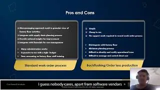 Work order management in manufacturing