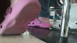 Pink Crocs Soles Close-Up 2