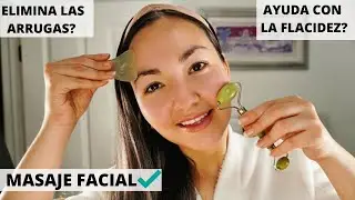 RODILLO DE JADE VS GUA SHA TUTORIAL / COMO USARLO / MASAJE FACIAL / DRENAJE LINFATICO jade roller