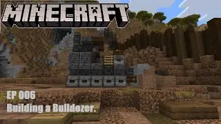 Minecraft Bedrock. EP 006. Building a Bulldozer