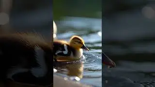 Duckling Learns to Swim #kids #cute #animatedshort #funny #animation #kidsstory #preschool #cartoon
