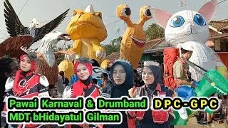 Pawai Karnaval Caringin Lebak MDT Hidayatul Gilman & Drumband DPC Cijati, GPC Corps