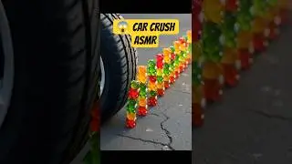 🚗💥 Crushing Crunchy Objects | car vs soft things 😱✨ #youtubeshort #viralasmr