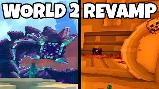 NEW WORLD 2 REVAMP UPDATE! (Maneater Revamp, New Puzzle Room, and more) in Roblox Pixel Blade
