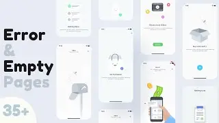 Flutter Error & Empty State pages - 35+ Screens -  Speed Code