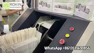ROKIN brand Full automatic twisted paper bag machine.