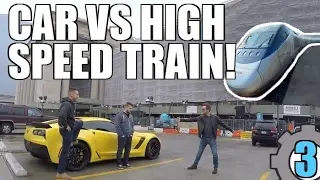 CORVETTE vs HIGH SPEED TRAIN! GRAND TOUR Style!