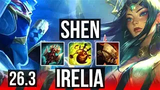 SHEN vs IRELIA (TOP) | Good KDA: 8/1/13 | KR Master | 26.3