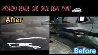 Hyundai Venue one gate paint Before and After (Denting &Painting)