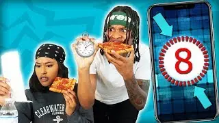 We Only Have 1 MINUTE To Eat EVERY MEAL for 24 HOURS! (IMPOSSIBLE FOOD CHALLENGE)