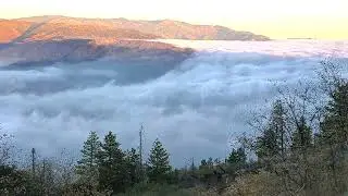 Tule Fog viewed from Breckenridge Rd. Kern County, California.  #tulefog #lakeisabella #timelapse