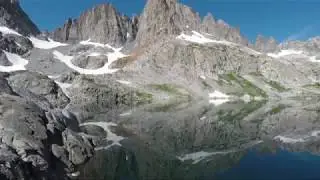 Cecile Lake; pristine, remote mountain lake in the Sierra Nevada, California