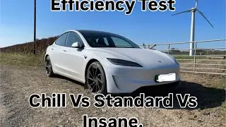 Tesla model 3 Efficiency test.