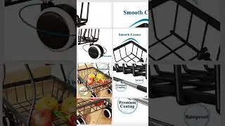 fruit basket for kitchen 4 tire rolling utility cart #fruitbasket