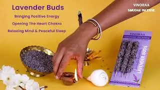Hand crafted Vinoraa Smudge Incense Lavender