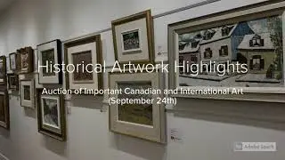 September 24th, 2020 Live Auction of Important Canadian Art: Historical Artwork Highlights