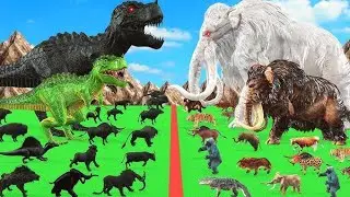 Prehistoric Animals Epic Battle Mammals Vs King Kong Mammals Animal Revolt Battle Simulator