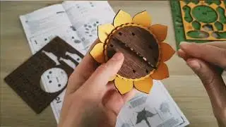 I try to build a wooden model for the first time 🥰🤗