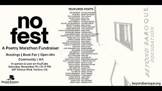 No Fest: Poetry Marathon Fundraiser