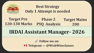 IRDAI AM Exam Strategy 2026 | PYQ Analysis & Smart Preparation Plan | Previous Year Cut-off |