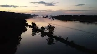 Sunset on the Arkansas River