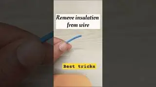 Remove insulation from wire | strip wire #shorts #wire #insulation
