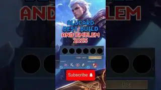 New Build! Alucard Best Build and Emblem 2025 #shorts #viralshorts #mlbb