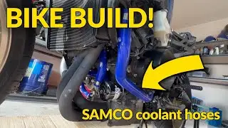 My Triumph Daytona gets new parts!! (Samco hoses install)