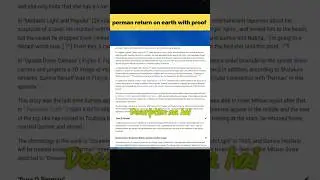 🥀perman return to earth with proof 😱||Perman 🥺||#shorts #facts #perman #viralshorts