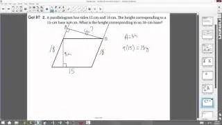 Area of Parallelograms and Triangles