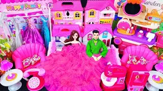 Satisfying with Unboxing Barbie Princess Wedding Dress Up Playset ASMR｜Review Toys