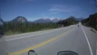 The Trans Canada Highway west of Field, BC.