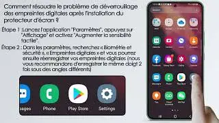 Comment r&eacute;soudre le probl&egrave;me d'empreintes digitales apr&egrave;s avoir plac&eacute; le protecteur d'&eacute;cran