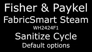 Fisher & Paykel FabricSmart Steam Sanitize Cycle