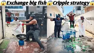 Exchange big fish😱Cripple strategy😱bright light comedy #trending #viralvideo #jdreactioncamedy 