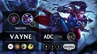 Vayne ADC vs Caitlyn - KR Master Patch 9.14